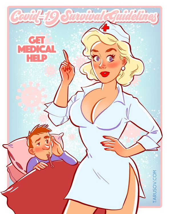 Pin-Up Guidelines for Those Staying at Home Amid COVID-19 Pandemic - Sputnik International