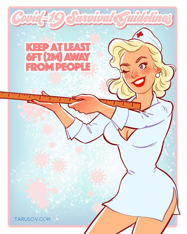 Pin-Up Guidelines for Those Staying at Home Amid COVID-19 Pandemic - Sputnik International