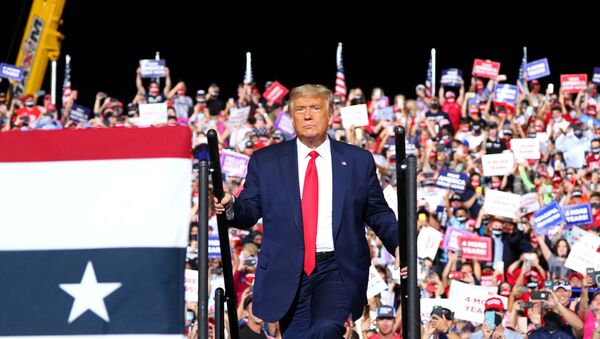 U.S. President Donald Trump holds a campaign rally in Gastonia, North Carolina, U.S., October 21, 2020 - Sputnik International