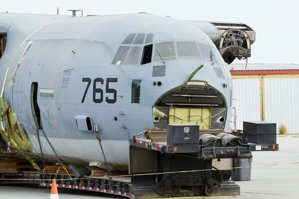 New Photos of US Marine Corps Aircraft Show Extent of Damage Caused by F-35 Collision, Crash Landing New Photos of US Marine Corps Aircraft Show Extent of Damage Caused by F-35 Collision, Crash Landing - Sputnik International