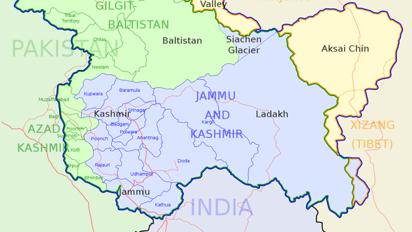 Locator map for the state of w:Jammu and Kashmir - Sputnik International