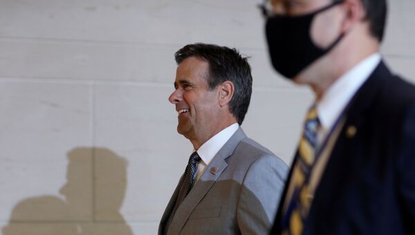 Director of National Intelligence (DNI) John Ratcliffe arrives to brief Congressional leaders on Capitol Hill in Washington, US on 2 July 2020 about reports that Russia paid the Taliban bounties to kill US military in Afghanistan. - Sputnik International