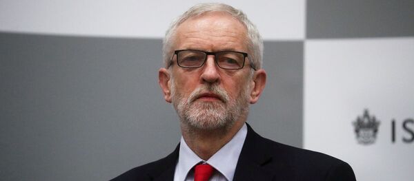 Britain's opposition Labour Party leader Jeremy Corbyn waits for the General Election results of the Islington North constituency to be announced at a counting centre in Islington during Britain's general election, London, Britain December 13, 2019. Britain's opposition Labour Party leader Jeremy Corbyn waits for the General Election results of the Islington North constituency to be announced at a counting centre in Islington during Britain's general election, London, Britain December 13, 2019. - Sputnik International