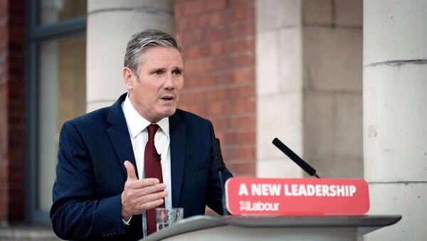 FILE PHOTO: Labour Party leader Keir Starmer delivers his keynote speech during the party's online conference from the Danum Gallery, Library and Museum in Doncaster, Britain September 22, 2020. - Sputnik International