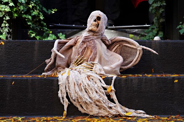 Декорация в честь Хэллоуина в Нью-Йорке  - Sputnik International