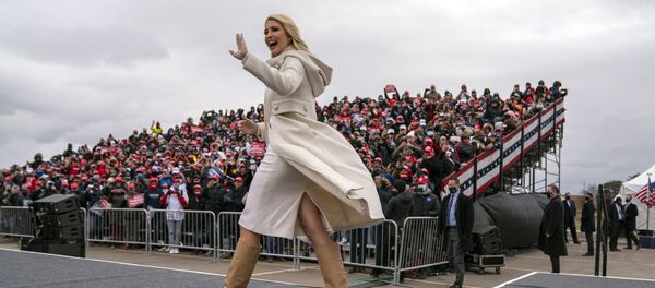 Ivanka Trump walks onstage to introduce her father, President Donald Trump at a campaign rally at Michigan Sports Stars Park, Sunday, Nov. 1, 2020, in Washington, Mich. - Sputnik International