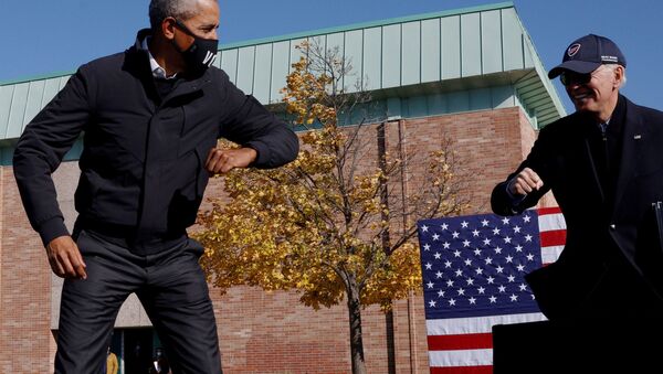Democratic U.S. presidential nominee Biden campaigns in Flint, Michigan - Sputnik International
