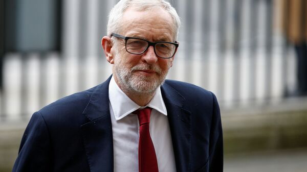 Britain's Labour Party leader Jeremy Corbyn arrives for the annual Commonwealth Service at Westminster Abbey in London, Britain March 9, 2020. - Sputnik International