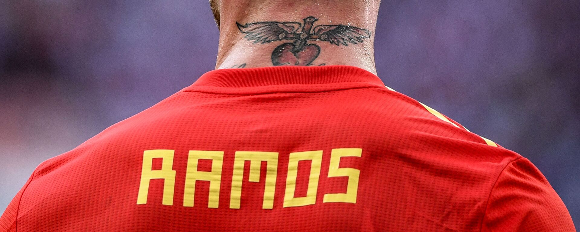 Spain's Sergio Ramos rests during the World Cup Round of 16 soccer match between Spain and Russia at the Luzhniki stadium in Moscow, Russia, July 1, 2018. - Sputnik International, 1920, 24.05.2021