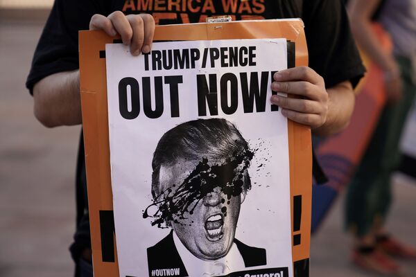 Post-Election Protests Flare Up in US - Sputnik International