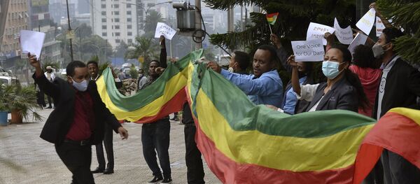 Ethiopians celebrate the building of the Nile dam Ethiopians celebrate the building of the Nile dam - Sputnik International