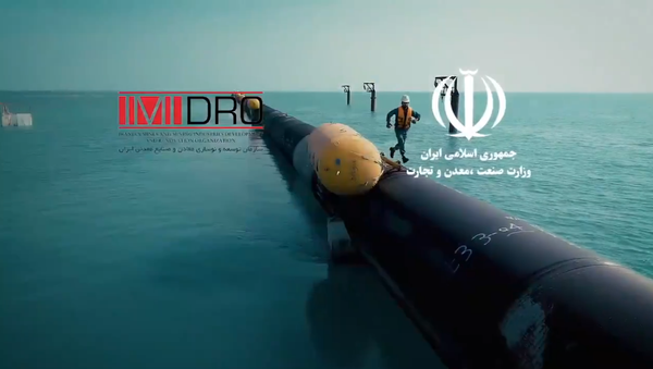 Screengrab from promotional clip for Iran's ambitious new water desalination and pipeline project. - Sputnik International