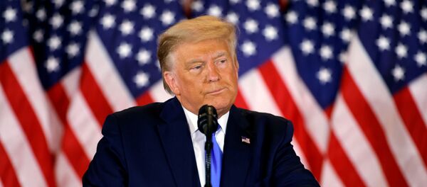 U.S. President Donald Trump speaks about early results from the 2020 U.S. presidential election in the East Room of the White House in Washington, U.S., November 4, 2020 - Sputnik International