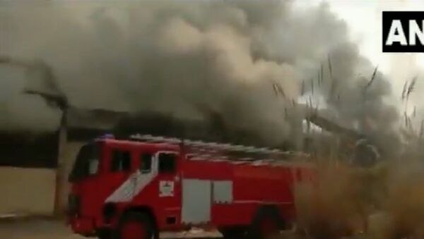 Fire breaks out at factory in Ghaziabad's Dasna - Sputnik International