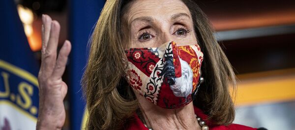 Speaker of the House Nancy Pelosi (D-CA) talks to reporters during her weekly news conference in the House Visitors Center at the U.S. Capitol on November 6, 2020 in Washington, DC.  - Sputnik International