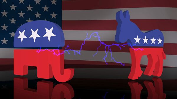 Symbols of the Democratic and the Republican parties - Sputnik International
