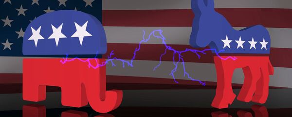 Symbols of the Democratic and the Republican parties - Sputnik International
