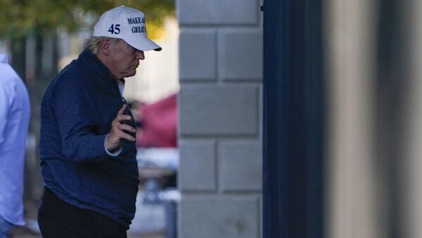 President Donald Trump arrives at the White House after golfing Saturday, Nov. 7, 2020, in Washington.  - Sputnik International