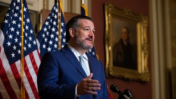 U.S. Senator Ted Cruz (R-TX) speaks during a news conference after U.S. President Donald Trump's Supreme Court nominee, Judge Amy Coney Barrett, was confirmed by the Senate as the latest Supreme Court Justice on Capitol Hill, in Washington, U.S., October 26, 2020 - Sputnik International