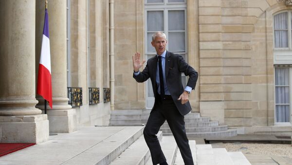 French Culture Minister Franck Riester arrives a t a ceremony to honor Japan's architect Arata Isozaki at the Elysee Palace, in Paris, Friday, May 24, 2019 - Sputnik International