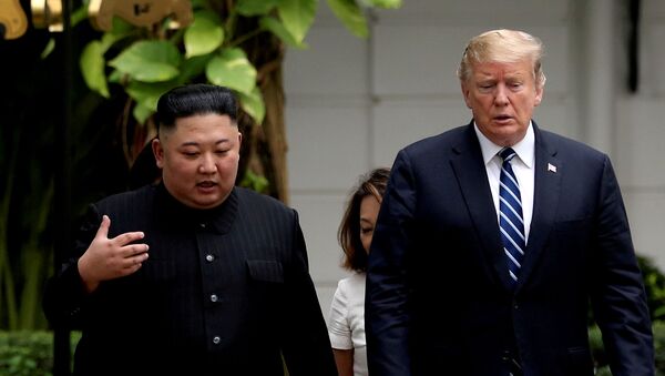 North Korean Leader Kim Jong Un and US President Donald Trump - Sputnik International