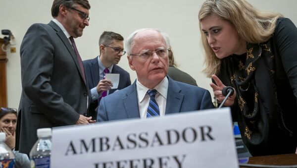 Amb. James Jeffrey, the State Department special representative for Syria engagement and special envoy to the Global Coalition to Defeat ISIS, prepares to testify as the House Foreign Affairs Committee on Capitol Hill in Washington, Wednesday, Oct. 23, 2019. - Sputnik International