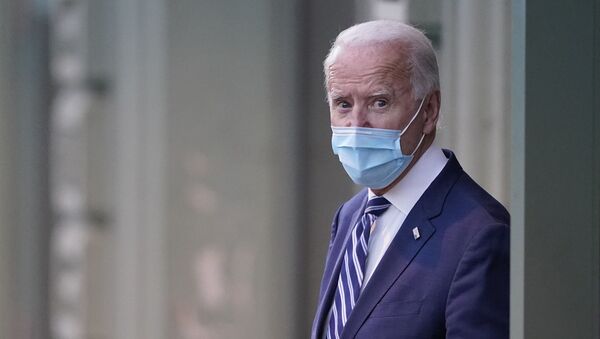 Joe Biden leaves The Queen theater, Tuesday, Nov. 10, 2020, in Wilmington, Del - Sputnik International