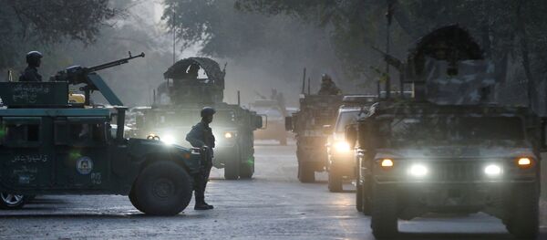 Afghan security forces leave the site of an incident after an attack at the university of Kabul, Afghanistan November 2, 2020 - Sputnik International