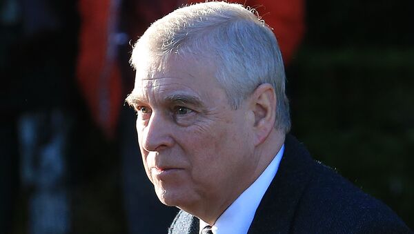 Britain's Prince Andrew, Duke of York, arrives to attend a church service at St Mary the Virgin Church in Hillington, Norfolk, eastern England, on 19 January 2020. - Sputnik International