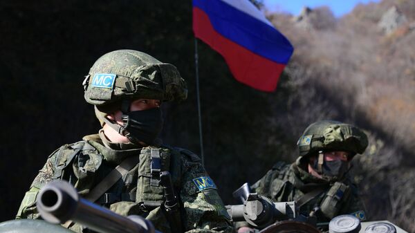 Russian peacekeepers in Nagorno-Karabakh - Sputnik International