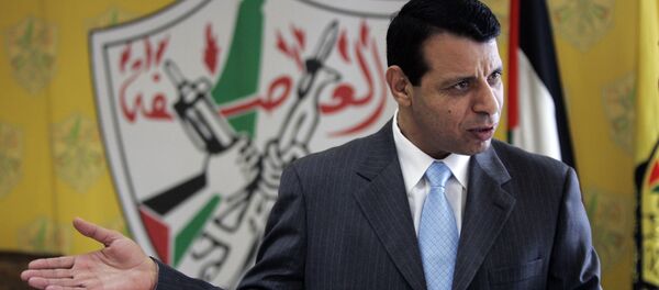 File - In this Jan. 3, 2011 file photo, then Palestinian Fatah leader Mohammed Dahlan gestures as he speaks during an interview with The Associated Press in his office in the West Bank city of Ramallah File - In this Jan. 3, 2011 file photo, then Palestinian Fatah leader Mohammed Dahlan gestures as he speaks during an interview with The Associated Press in his office in the West Bank city of Ramallah - Sputnik International