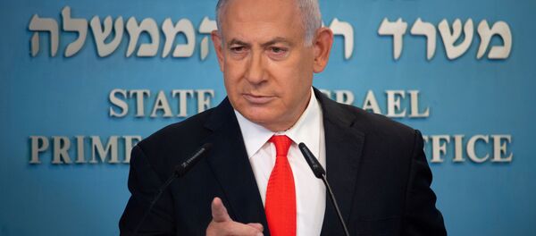 Israeli Prime Minister Benjamin Netanyahu attends a briefing on the coronavirus disease (COVID-19) development in Israel at his office in Jerusalem September 13, 2020 Israeli Prime Minister Benjamin Netanyahu attends a briefing on the coronavirus disease (COVID-19) development in Israel at his office in Jerusalem September 13, 2020 - Sputnik International