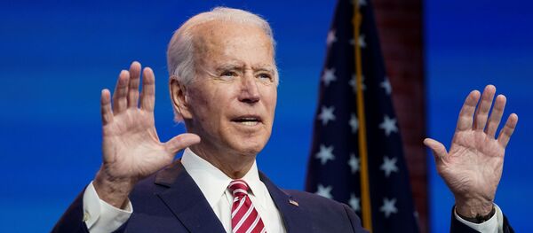 U.S. President-elect Joe Biden speaks about the U.S. economy following a briefing with economic advisers in Wilmington, Delaware, U.S., November 16, 2020 - Sputnik International