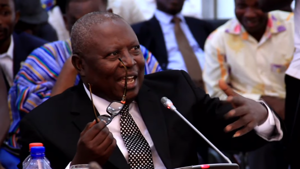 Former Ghanian Special Prosecutor Martin Amidu answers questions by the Parliamentary Appointments Committee in February 2018 - Sputnik International