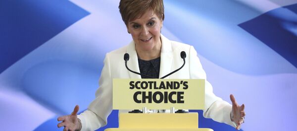 Scotland's First Minister Nicola Sturgeon speaks during an event at the Ozone, Our Dynamic Earth, in Edinburgh, Friday, 31 January 2020, to outline Scottish independence plans on the day that the UK left the European Union. - Sputnik International