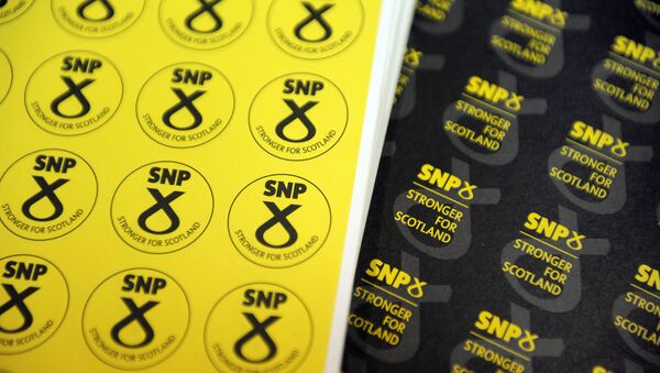 Memorabilia is on sale at a stand at the Scottish National Party (SNP) Conference in Glasgow, Scotland on October 15, 2016 - Sputnik International