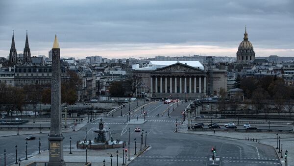 Вид сверху на площадь Согласия и здание Национального собрания в Париже, Франция - Sputnik International
