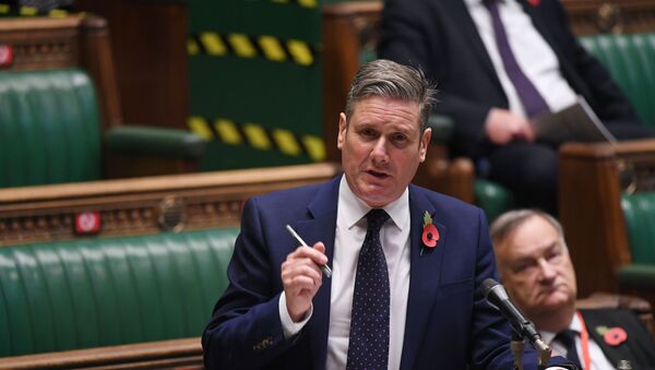 Britain's opposition Labour Party leader Keir Starmer speaks during the weekly question-time debate at the House of Commons in London, Britain, 11 November 2020.  - Sputnik International