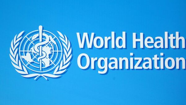 A logo of the World Health Organization (WHO), is seen before a news conference in Geneva, Switzerland, June 25, 2020.  - Sputnik International