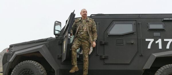 Azerbaijani President Ilham Aliyev visits Nagorno-Karabakh, 16 November 2020. Azerbaijani President Ilham Aliyev visits Nagorno-Karabakh, 16 November 2020. - Sputnik International