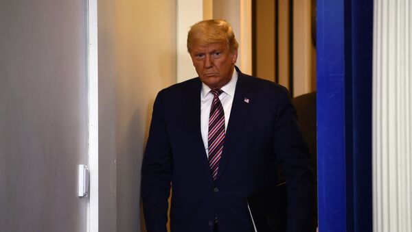 US President Donald Trump arrives to speak in the Brady Briefing Room at the White House in Washington, DC on November 5, 2020 - Sputnik International