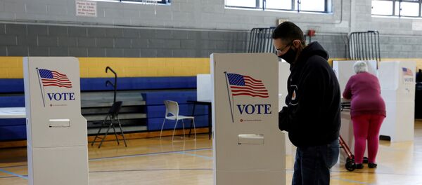 Voters fill out their ballots on Election Day in Conshohocken, Pennsylvania, U.S., November 3, 2020. Voters fill out their ballots on Election Day in Conshohocken, Pennsylvania, U.S., November 3, 2020. - Sputnik International