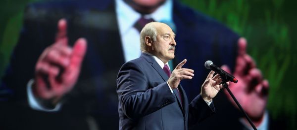 Belarusian President Alexander Lukashenko speaks at the forum of Union of Women in Minsk, Belarus September 17, 2020.   - Sputnik International