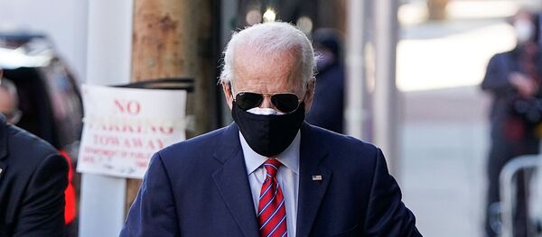 U.S. President-elect Joe Biden arrives to hold a videoconference meeting with members of the U.S Conference of Mayors at his transition headquarters in Wilmington, Delaware, U.S., November 23, 2020. U.S. President-elect Joe Biden arrives to hold a videoconference meeting with members of the U.S Conference of Mayors at his transition headquarters in Wilmington, Delaware, U.S., November 23, 2020. - Sputnik International