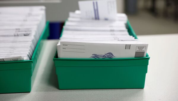 Mail-in ballots are pictured as they are counted in Lehigh County, Pennsylvania, U.S., November 4, 2020. - Sputnik International