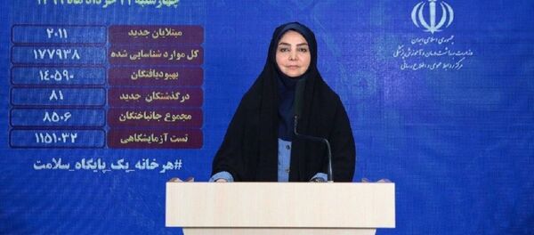 Health Ministry Spokeswoman Sima Sadat Lari Health Ministry Spokeswoman Sima Sadat Lari - Sputnik International