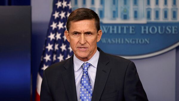 Then national security adviser General Michael Flynn delivers a statement daily briefing at the White House in Washington, US, February 1, 2017 - Sputnik International