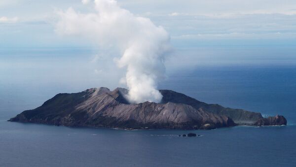 An aerial view of the Whakaari, also known as White Island volcano, in New Zealand, December 12, 2019 - Sputnik International