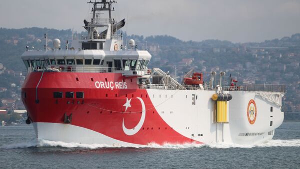 FILE PHOTO: Turkish seismic research vessel Oruc Reis sails in the Bosphorus in Istanbul, Turkey, October 3, 2018. Picture taken October 3, 2018 - Sputnik International