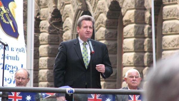Barry O'Farrell at Flag Day in Sydney - Sputnik International